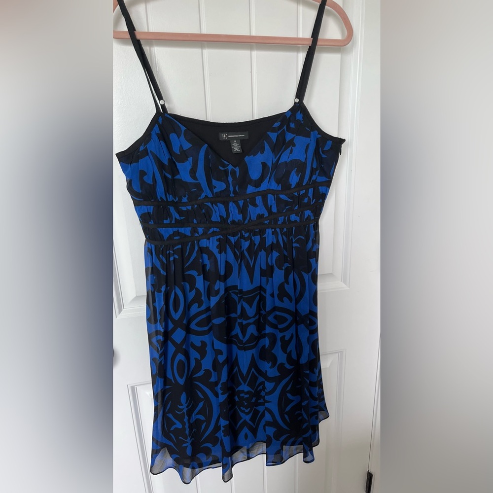INC International Concepts Blue Sheath Midi Dress - Picture 6 of 8
